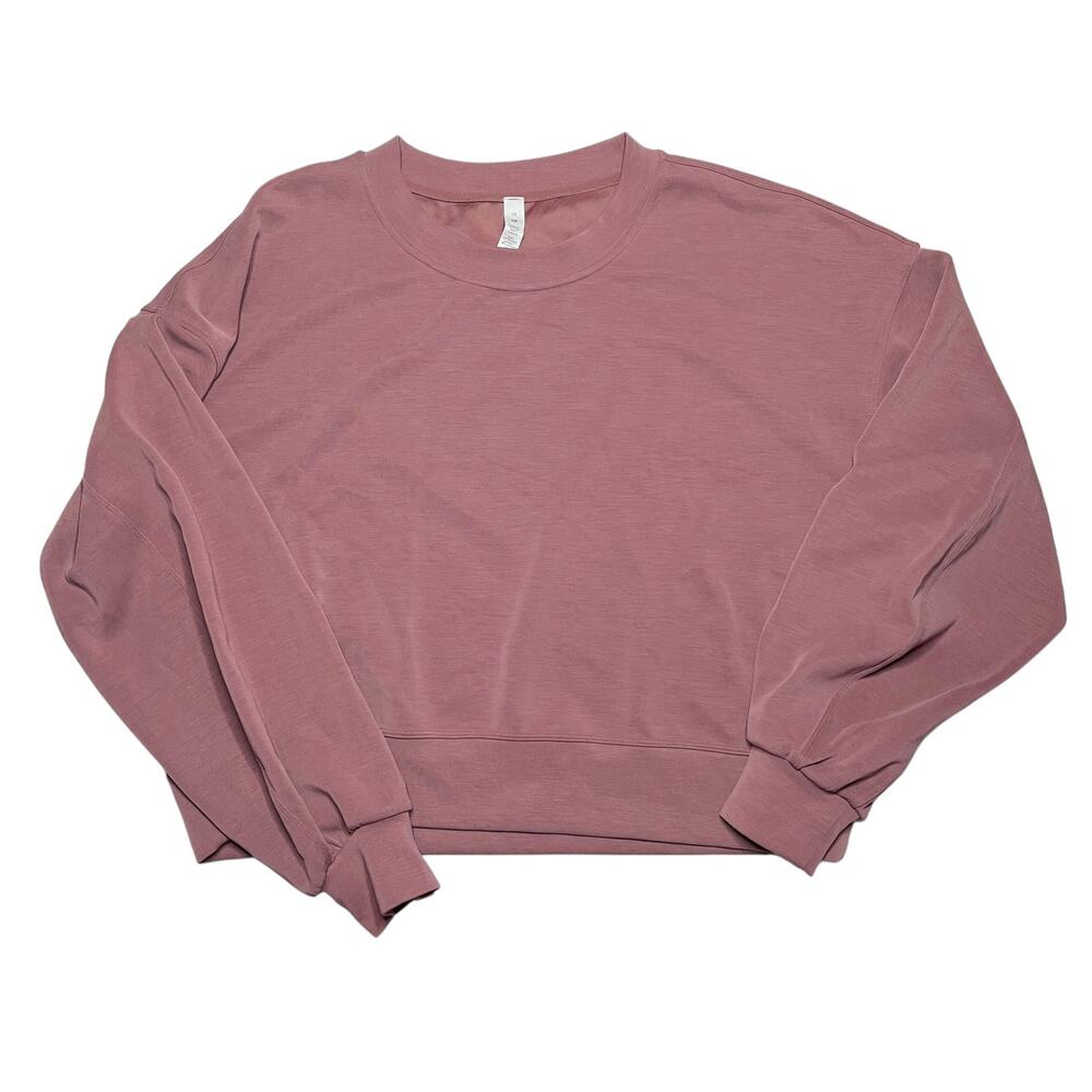 Lululemon Perfectly Oversized Cropped Crew Softstreme Spiced Chai Size 10